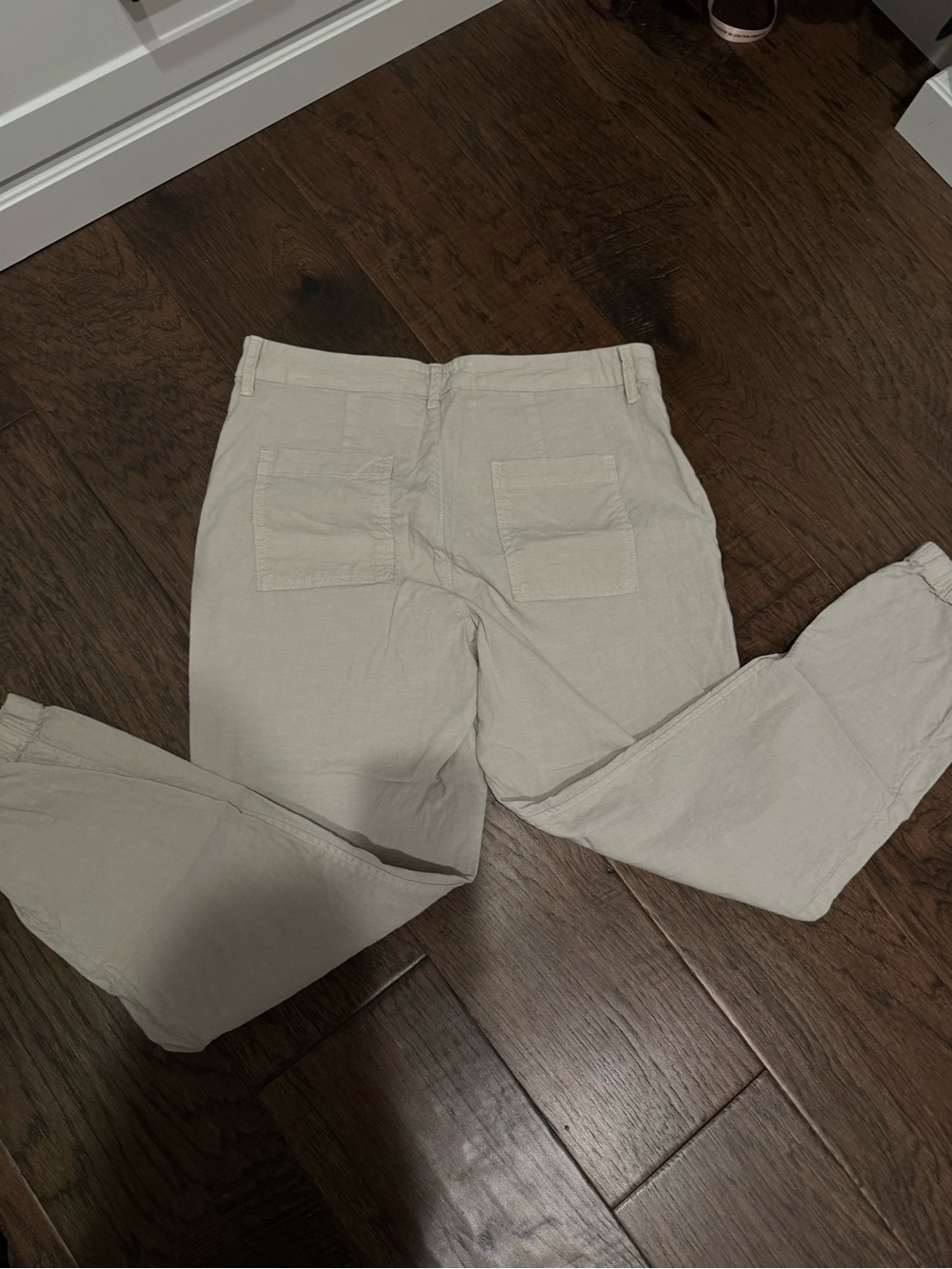 Women’s Jogger Cargo Casual Lightweight Beige Pants size 8